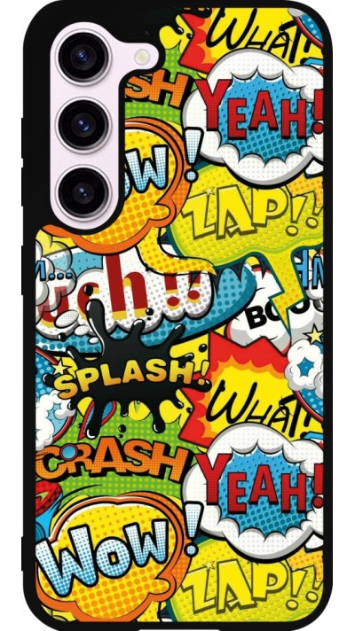 Coque Samsung Galaxy S23 - Silicone rigide noir Cartoons slogans