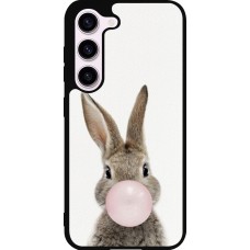 Coque Samsung Galaxy S23 - Silicone rigide noir Easter 2023 bubble gum bunny