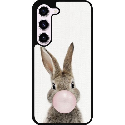 Coque Samsung Galaxy S23 - Silicone rigide noir Easter 2023 bubble gum bunny