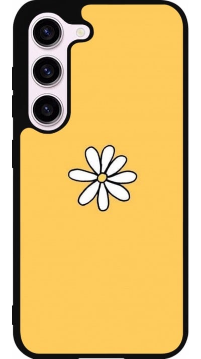 Coque Samsung Galaxy S23 - Silicone rigide noir Easter 2023 daisy