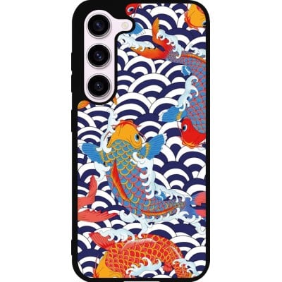 Coque Samsung Galaxy S23 - Silicone rigide noir Easter 2023 japanese fish