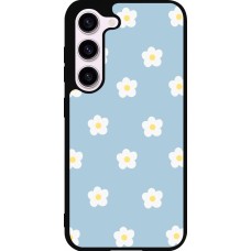 Samsung Galaxy S23 Case Hülle - Silikon schwarz Easter 2024 daisy flower