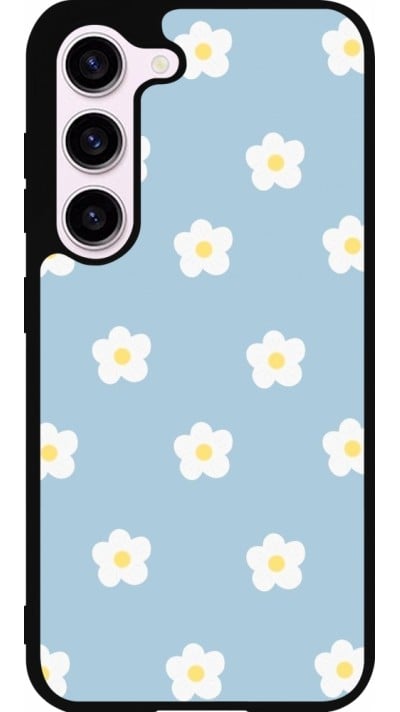 Coque Samsung Galaxy S23 - Silicone rigide noir Easter 2024 daisy flower