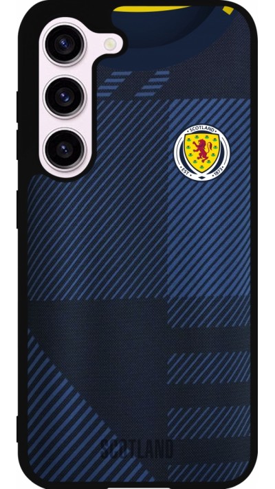 Coque Samsung Galaxy S23 - Silicone rigide noir Maillot de football Ecosse personnalisable