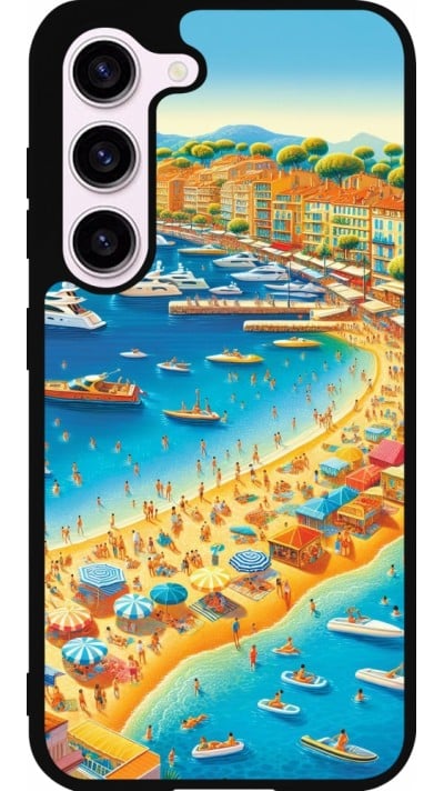 Coque Samsung Galaxy S23 - Silicone rigide noir French Riviera People