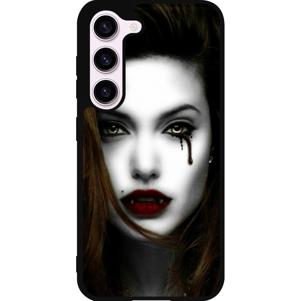 Samsung Galaxy S23 Case Hülle - Silikon schwarz Halloween 2023 gothic vampire