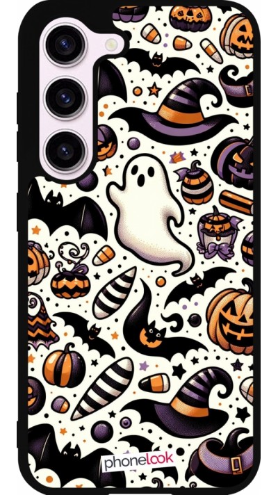 Coque Samsung Galaxy S23 - Silicone rigide noir Halloween 2024 Cute Pattern