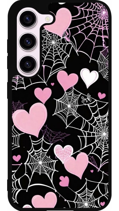 Coque Samsung Galaxy S23 - Silicone rigide noir Halloween 2024 girly