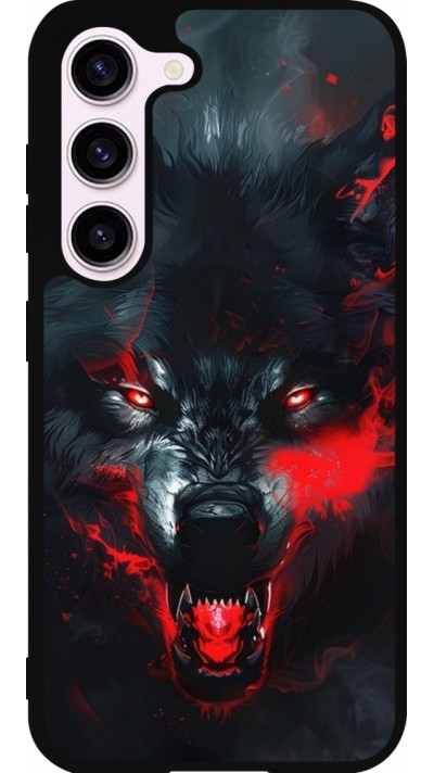 Coque Samsung Galaxy S23 - Silicone rigide noir Halloween 2024 mad werewolf