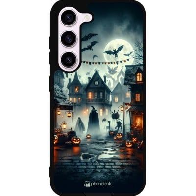 Coque Samsung Galaxy S23 - Silicone rigide noir Halloween Spookville