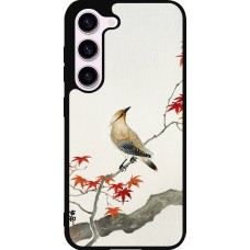 Samsung Galaxy S23 Case Hülle - Silikon schwarz Japanese Bird