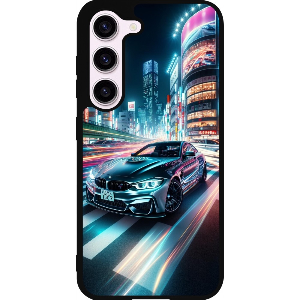 Coque Samsung Galaxy S23 - Silicone rigide noir BMW M4 Tokyo Night