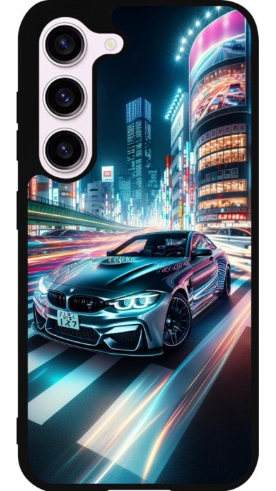 Coque Samsung Galaxy S23 - Silicone rigide noir BMW M4 Tokyo Night