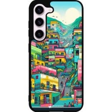 Coque Samsung Galaxy S23 - Silicone rigide noir Medellin Comuna 13 Art