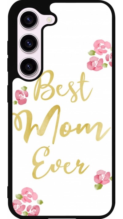 Coque Samsung Galaxy S23 - Silicone rigide noir Mom 2024 best Mom ever