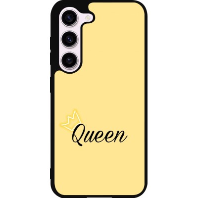 Coque Samsung Galaxy S23 - Silicone rigide noir Mom 2024 Queen