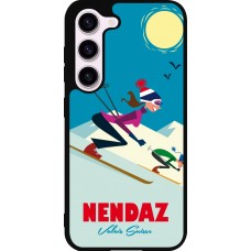 Coque Samsung Galaxy S23 - Silicone rigide noir Nendaz Ski Downhill