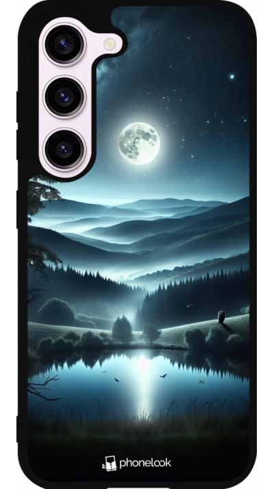 Coque Samsung Galaxy S23 - Silicone rigide noir Night Sky View