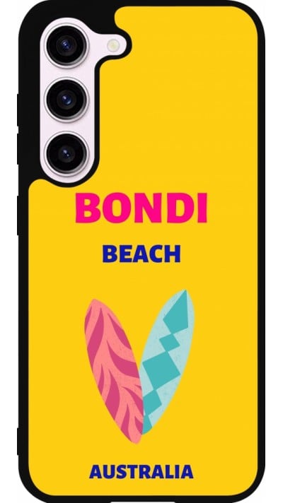 Coque Samsung Galaxy S23 - Silicone rigide noir Pop Summer Destination Bondi