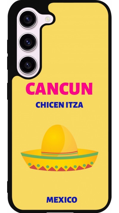 Coque Samsung Galaxy S23 - Silicone rigide noir Pop Summer Destination Cancun