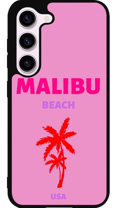 Coque Samsung Galaxy S23 - Silicone rigide noir Pop Summer Destination Malibu