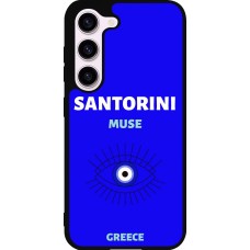 Coque Samsung Galaxy S23 - Silicone rigide noir Pop Summer Destination Santorini