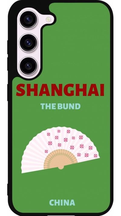 Coque Samsung Galaxy S23 - Silicone rigide noir Pop Summer Destination Shanghai