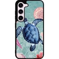 Coque Samsung Galaxy S23 - Silicone rigide noir Preppy Turtle