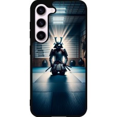 Coque Samsung Galaxy S23 - Silicone rigide noir Samouraï en prière