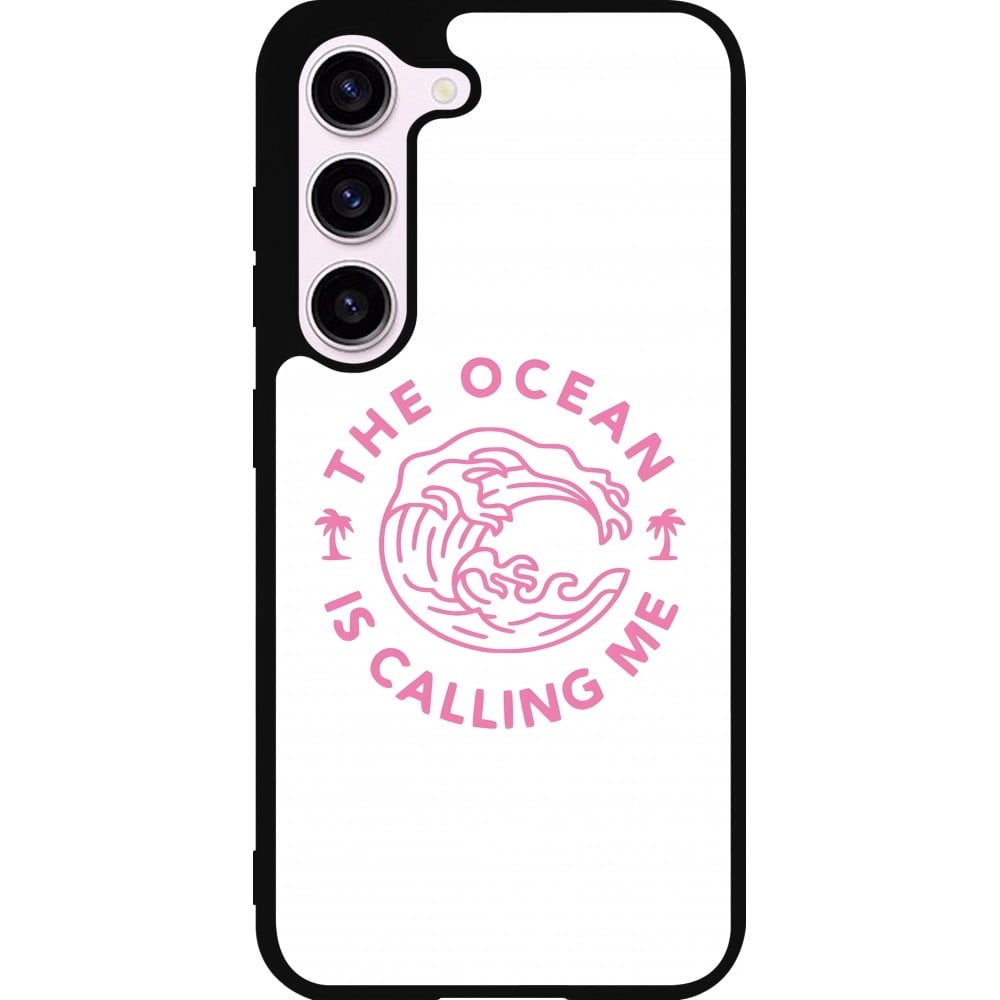 Coque Samsung Galaxy S23 - Silicone rigide noir The Ocean is calling me