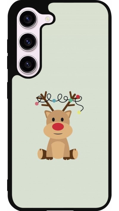 Coque Samsung Galaxy S23 - Silicone rigide noir Christmas 22 baby reindeer