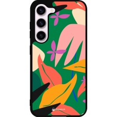 Samsung Galaxy S23 FE Case Hülle - Silikon schwarz Abstract Jungle