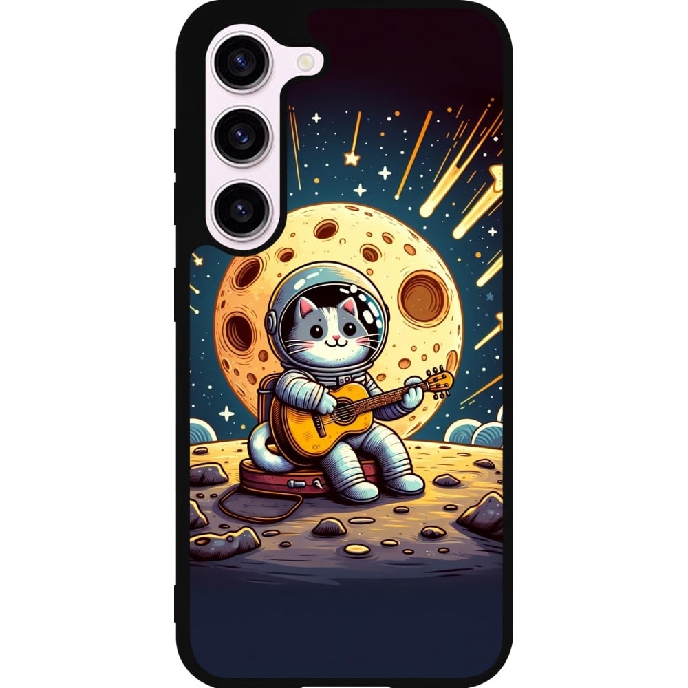 Coque Samsung Galaxy S23 FE - Silicone rigide noir AstroCat RockLune