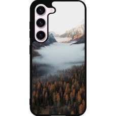 Samsung Galaxy S23 FE Case Hülle - Silikon schwarz Autumn 22 forest lanscape