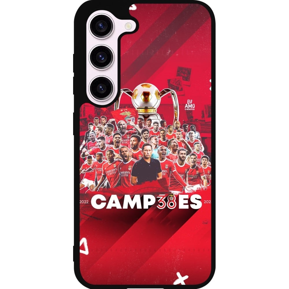 Coque Samsung Galaxy S23 FE - Silicone rigide noir Benfica Campeoes 2023