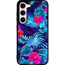 Coque Samsung Galaxy S23 FE - Silicone rigide noir Blue Forest