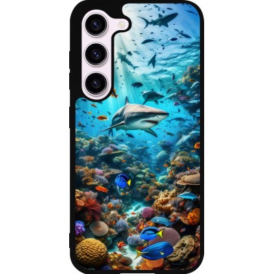 Coque Samsung Galaxy S23 FE - Silicone rigide noir Bora Bora Mer et Merveilles