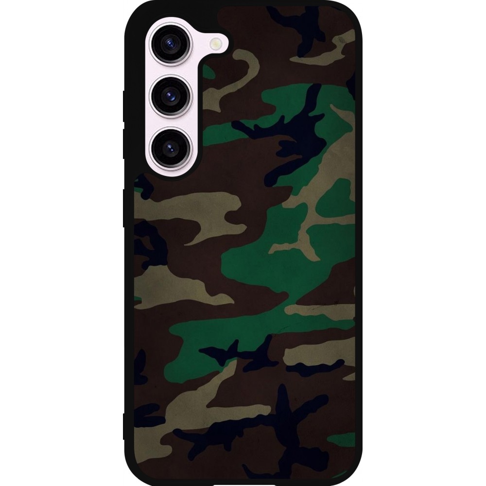 Coque Samsung Galaxy S23 FE - Silicone rigide noir Camouflage 3