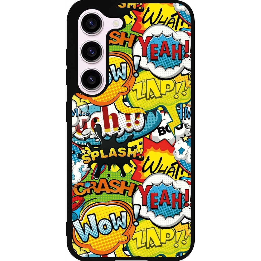 Coque Samsung Galaxy S23 FE - Silicone rigide noir Cartoons slogans