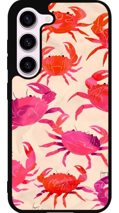 Coque Samsung Galaxy S23 FE - Silicone rigide noir Crabs Paint