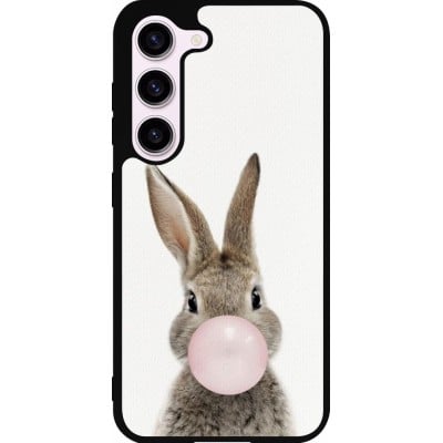 Coque Samsung Galaxy S23 FE - Silicone rigide noir Easter 2023 bubble gum bunny