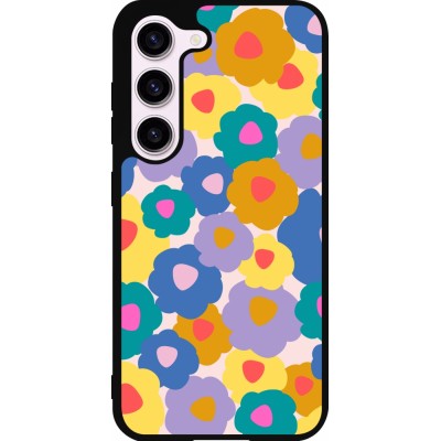 Coque Samsung Galaxy S23 FE - Silicone rigide noir Easter 2024 flower power