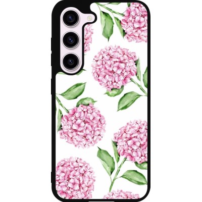 Coque Samsung Galaxy S23 FE - Silicone rigide noir Easter 2024 pink flowers