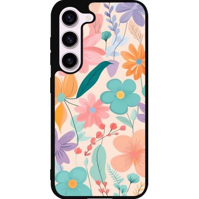 Coque Samsung Galaxy S23 FE - Silicone rigide noir Easter 2024 spring flowers