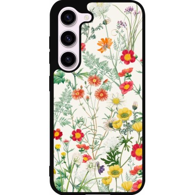 Coque Samsung Galaxy S23 FE - Silicone rigide noir Flora Botanical Wildlife