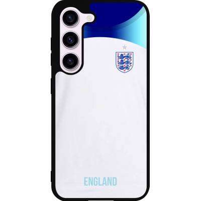 Coque Samsung Galaxy S23 FE - Silicone rigide noir Maillot de football Angleterre 2022 personnalisable