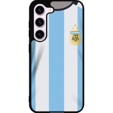 Samsung Galaxy S23 FE Case Hülle - Silikon schwarz Argentinien 2022 personalisierbares Fussballtrikot