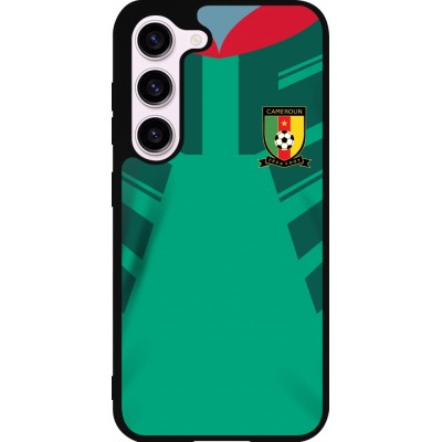 Coque Samsung Galaxy S23 FE - Silicone rigide noir Maillot de football Cameroun 2022 personnalisable