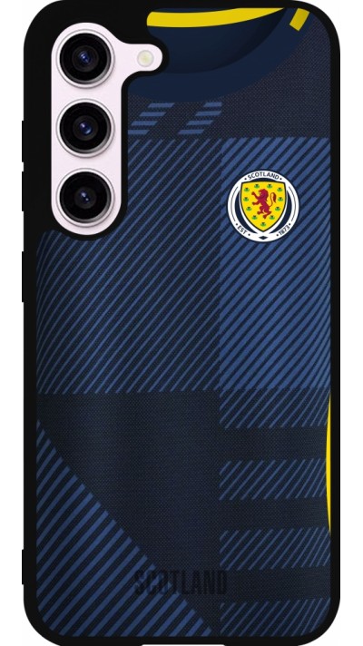 Coque Samsung Galaxy S23 FE - Silicone rigide noir Maillot de football Ecosse personnalisable