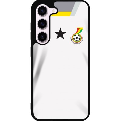 Coque Samsung Galaxy S23 FE - Silicone rigide noir Maillot de football Ghana 2022 personnalisable